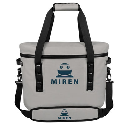 Glacière latérale souple légère réfrigérée 18 litres de couleur gris clair