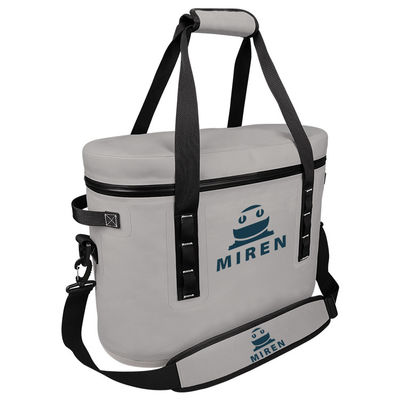 Glacière latérale souple légère réfrigérée 18 litres de couleur gris clair