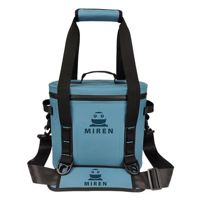 La couleur bleue 12 peut un sac plus frais, sac de déjeuner isolé mou imperméable pour le pique-nique