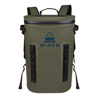 OEM réutilisable résistant à l'eau de sac à dos mou de refroidisseur de vert d'armée