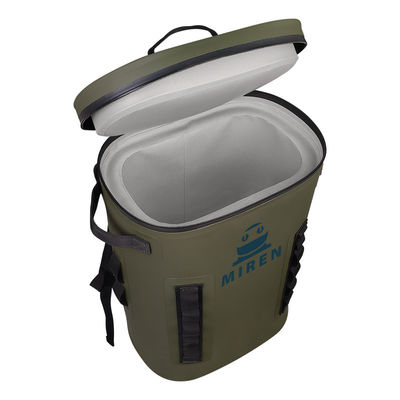 OEM réutilisable résistant à l'eau de sac à dos mou de refroidisseur de vert d'armée