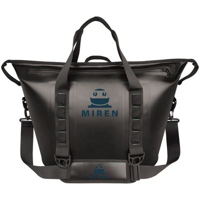Sac plus frais noir de déjeuner d'OEM, refroidisseur isolé latéral mou pour le camping extérieur