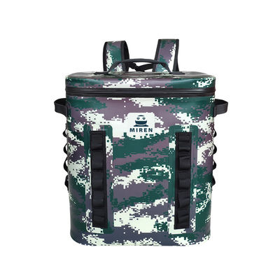 Sac mou multifonctionnel de refroidisseur de pique-nique, refroidisseur de sac à dos isolé par Camo pour la pêche