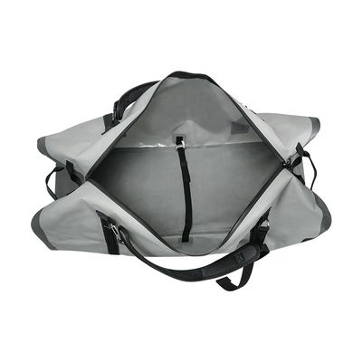 Sac à dos imperméable gris clair 120L pour le tourisme en plein air