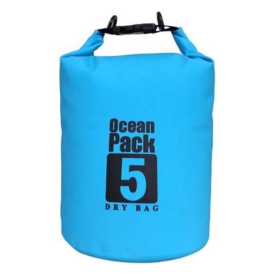 Sac sec imperméable adapté aux besoins du client du PVC 5L pour le surf de canotage de natation