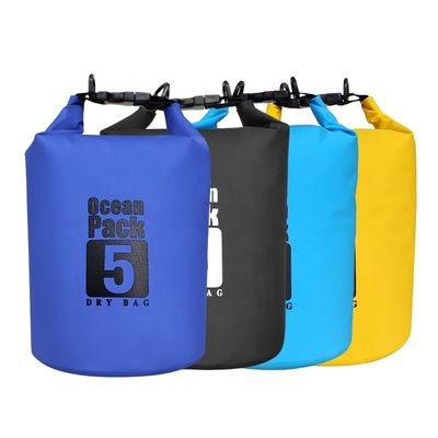 Sac sec imperméable adapté aux besoins du client du PVC 5L pour le surf de canotage de natation