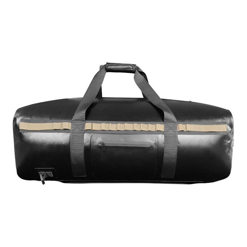 Couleur noire sèche imperméable extérieure du sac marin 120L de TPU pour camper