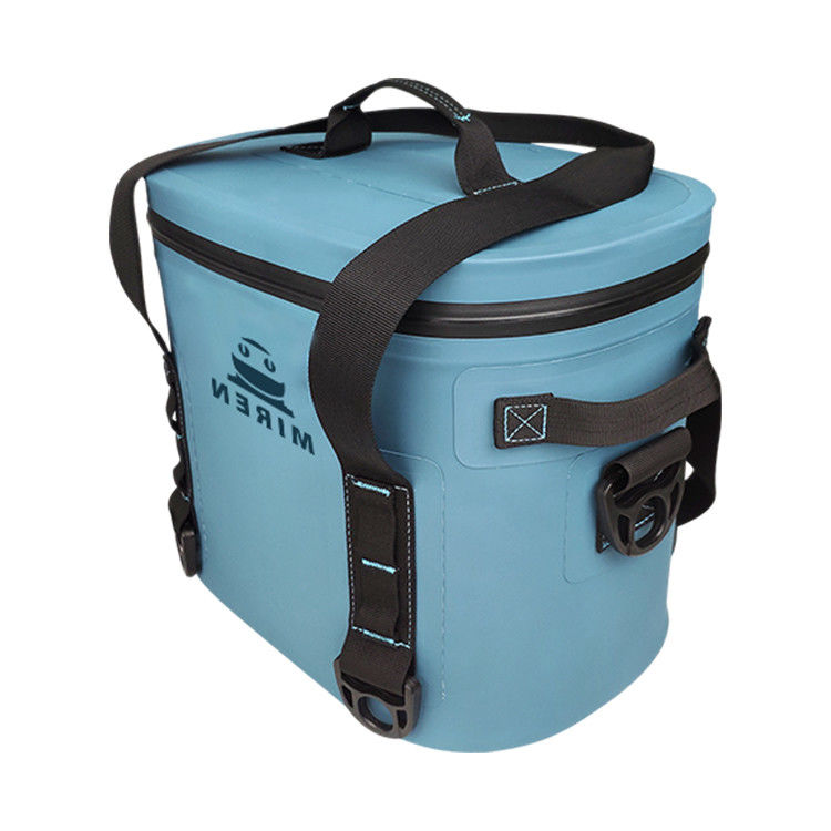 La couleur bleue 12 peut un sac plus frais, sac de déjeuner isolé mou imperméable pour le pique-nique